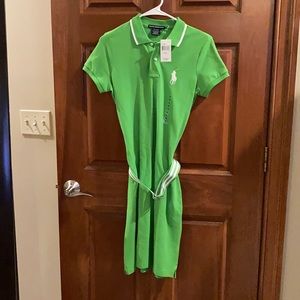 NWT women’s size medium green polo dress